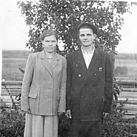 Роза Васильевна с супругом.